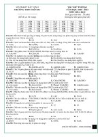 MÔN hóa GIẢI CHI TIẾT   THPT TIÊN DU 1   bắc NINH   lần 1 