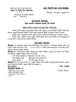 Quyết định thành lập chi đội 