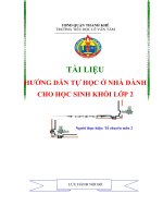 T2 – Đề ôn tập Toán – Tiếng Việt khối lớp 2 – Lần 3