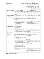 Kế hoạch phối hợp tuần 32 ( Năm học 2017-2018) Đất Nước