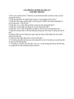 Đề cương ôn tập cuối Hk1 môn địa lý 7 năm học 2020 - 2021