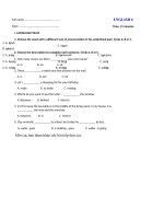 Tải Đề kiểm tra 15 phút lớp 6 môn tiếng Anh (2) - Ôn thi giữa học kì 1 môn tiếng Anh lớp 6