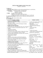 Tải Giáo án Tiếng Anh lớp 10 Unit 8: The story of my village - Lesson 4 - Giáo án điện tử môn Tiếng Anh lớp 10
