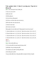 Trắc nghiệm Sinh 11 Bài 31 (có đáp án): Tập tính ở động vật