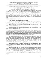 HƯỚNG DẪN THỰC HIỆN NHIỆM VỤ NĂM HỌC 2020-2021 MÔN SINH HỌC