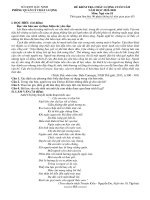 đề  đáp án kiểm tra học kì ii khối 10 và 11 của sở gdđt