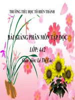 Tuần 8. Đôi giày ba ta màu xanh