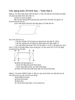 Các dạng toán về hình học – Tổng hợp bài tập Toán lớp 4