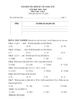 Đề thi giữa hk 2 Tiếng Việt lớp 5