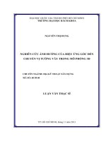 Nghiên cứu ảnh hưởng của hiệu ứng góc đến chuyển vị tường vây trong mô phỏng 3d  