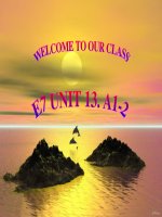 Unit 13. Activities . Lesson 1. A1-2