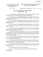 Mẫu Kế hoạch giáo dục nhà trường năm học 2017-2018