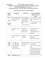 Kế hoạch phối hợp tuần 4- tôi là ai?