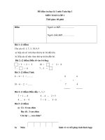 Tổng hợp đề thi học kì 1 lớp 1 môn toán năm 2020 – 2021