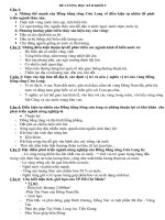 Đề cương Địa 9 HKII Năm học 2019-2020