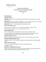 Tiếng Anh _ Nội dung và cấu trúc đề thi Olympic tháng 4 _ 2017