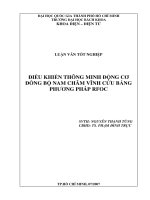 Điều khiển thông minh động cơ đồng bộ nam châm vĩnh cửu bằng phương pháp rfoc  