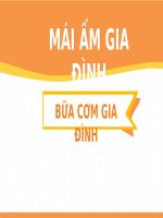 22 3 bữa cơm GIA ĐÌNH  TIẾT 3 4 