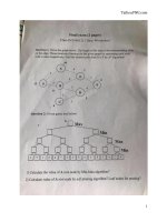 Đề thi học kỳ II năm học 2019-2020 môn Trí tuệ nhân tạo - ĐH Công nghệ