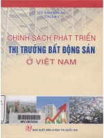 Ebook Chính sách phát triển thị trường bất động sản ở Việt Nam: Phần 1
