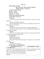 Giáo án Âm nhạc: Dạy vận động 