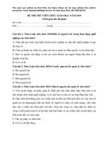 BỘ đề THI THỬ VIÊN CHỨC GIÁO dục năm 2019 LIVESTREAM NGÀY 14 08 2019 