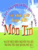 Bài giảng điện tử lớp 4 bài 7: Thực hành tổng hợp