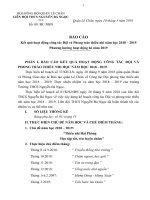 bao cao TONG KET cong tac doi va phong trao thieu nhi  nam hoc 2018   2019 