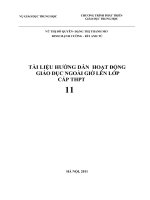 Tài liệu hướng dẫn hoạt động giáo dục ngoài giờ lên lớp cấp trung học phổ thông 11