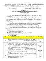 KH tổ chức hđ TRẢI NGHIỆM dưới cờ 2020 2021 