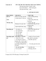 Kế hoạch phối hợp tuần 24 ( Năm học 2017-2018) PTGT Đường bộ