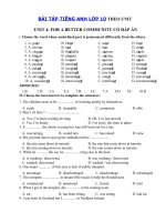 Tải Trắc nghiệm tiếng Anh lớp 10 Unit 4 For A Better Community - Tiếng Anh 10 Unit 4 For a better community| Bài tập Unit 4 SGK tiếng Anh lớp 10 mới có đáp án