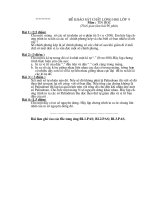 ĐỀ KHẢO SÁT CHẤT LƯỢNG HSG LỚP  9 Môn : TIN HỌC