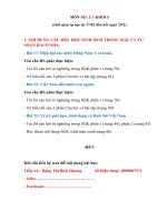 ôn tập khối 8 nhiều môn lần 2  thcs nguyễn văn quỳ