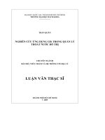 Nghiên cứu ứng dụng gis trong quản lý thoát nước đô thị  