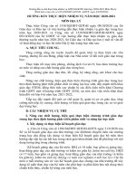 HƯỚNG DẪN THỰC HIỆN NHIỆM VỤ NĂM HỌC 2020-2021 MÔN ĐỊA LÝ