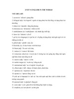 Tải Từ vựng Tiếng Anh lớp 9 Unit 9 English In The World - Tiếng Anh lớp 9 chương trình mới