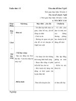 giáo án tuần 13- Nghề sản xuất- năm học 2017-2018