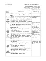 giáo án tuần 19 ( tuần phụ) Động vật sống dưới nước