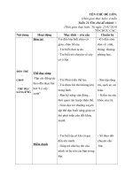 giáo án tuần 21 chủ đề TGTV nhánh một số loại cây