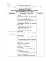 Giáo án phụ tuần 5 cơ thể bé