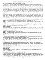 GỢI ý làm bài  bộ đề đọc HIỂU NGỮ LIỆU NGỮ văn 7 