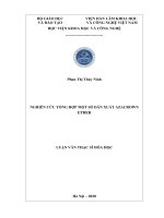 (Luận văn thạc sĩ) - Nghiên cứu tổng hợp một số dẫn xuất azacrown ether