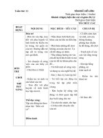 Giao án tuần 11 ngày hội các thầy cô