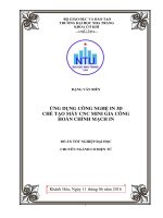 Ứng dụng công nghệ in 3d, chế tạo máy CNC mini gia công hoàn chỉnh mạch in  