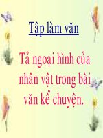 Tuần  2 TLV: Tả ngoại hình của nhân vật trong bài văn kể chuyện