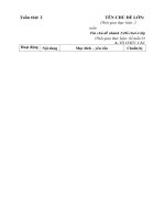 giáo án tuần 2 chủ đề TRường Mầm Non nhánh 2