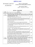 Đáp án Đề thi đại học môn lịch sử khối C năm 2010 | dethivn.com