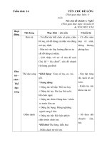 Giáo an tuần 14- Lớp 5 tuổi D - Nghề sản xuất- NH: 2017-2018