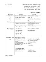 Kế hoạch phối hợp tuần 28: PTGT đường hàng không (Năm học 2018- 2019)